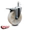Service Caster 5'' Nylon Wheel Swivel 7/16'' Grip Ring Stem Caster Total Lock Brake SCC-GRTTL20S514-NYS-716138 - alternate 4